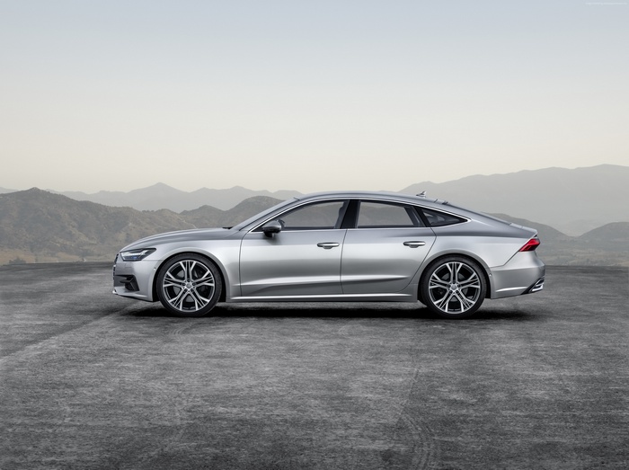 Silver Audi A7 Sportback 4K