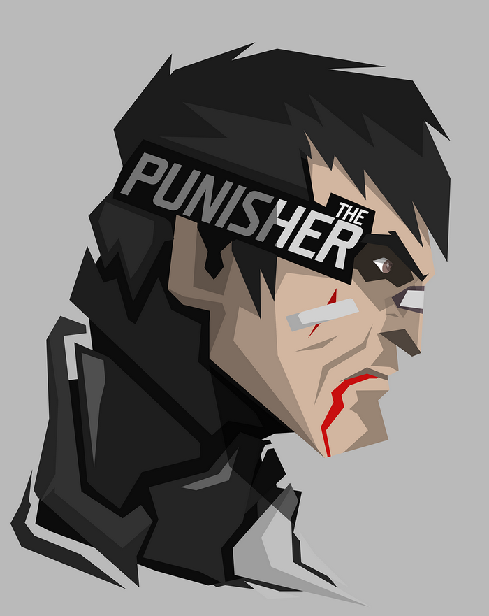 The Punisher character illustration