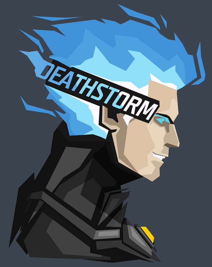 Deathstorm from DC Comics illustration
