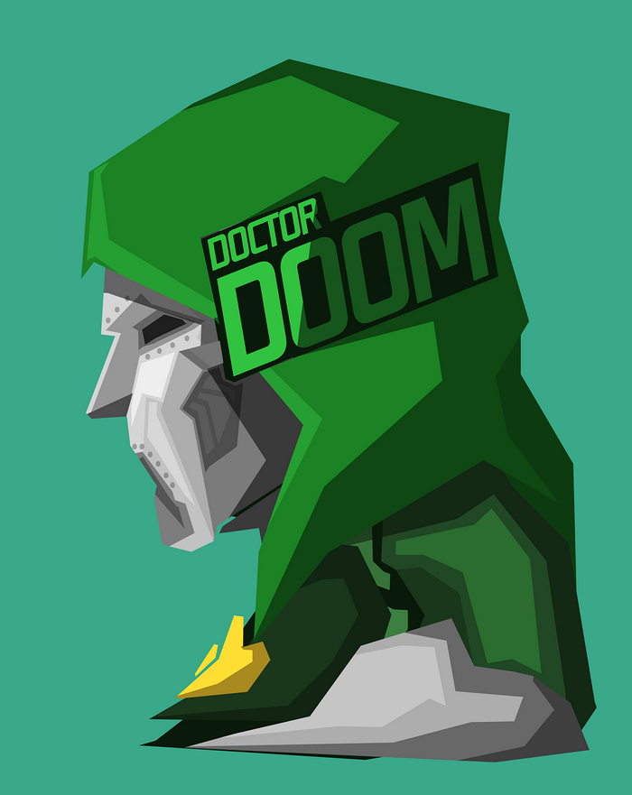 Doctor Doom from Marvel Comics illustration