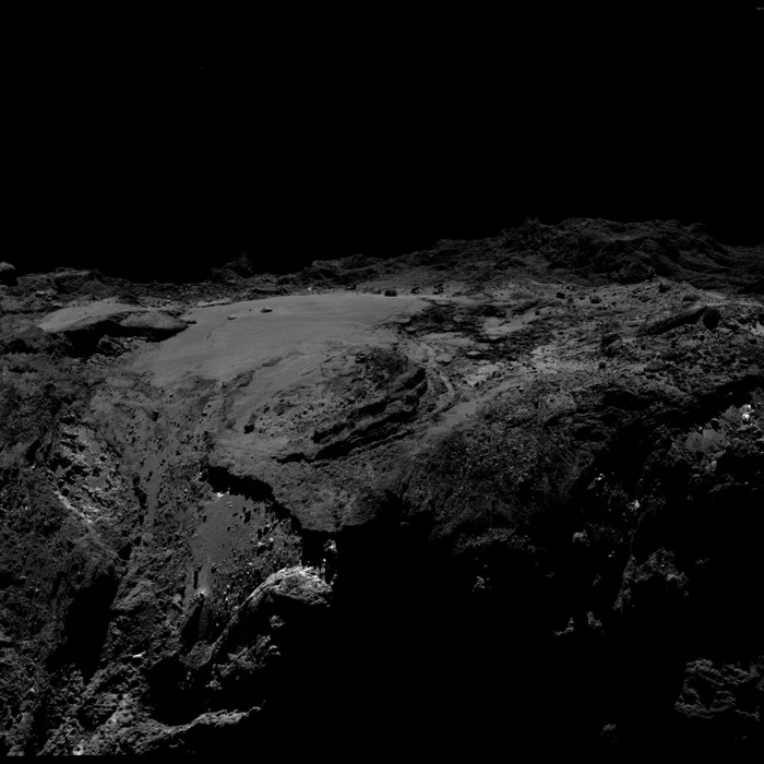Rosetta OSIRIS image of comet 67P surface