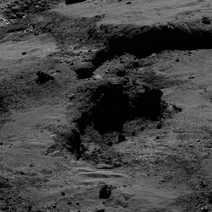 ROSETTA OSIRIS comet surface texture