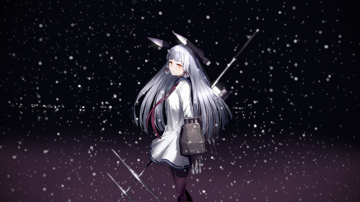 Murakumo KanColle from Kantai Collection in snow