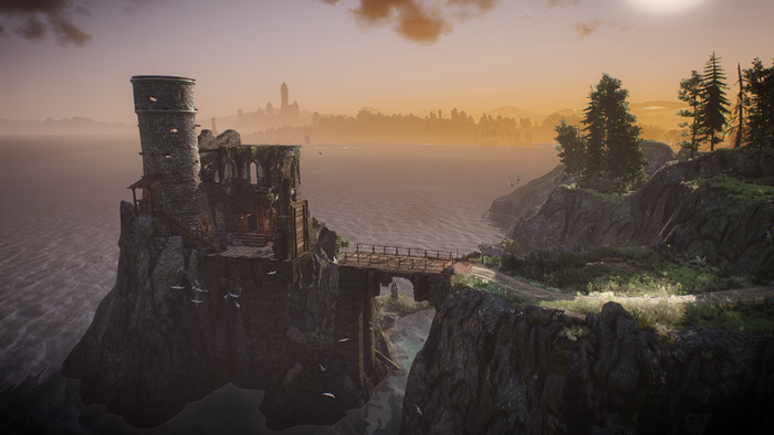 The Witcher 3: Wild Hunt - Ruined Tower on a Cliff
