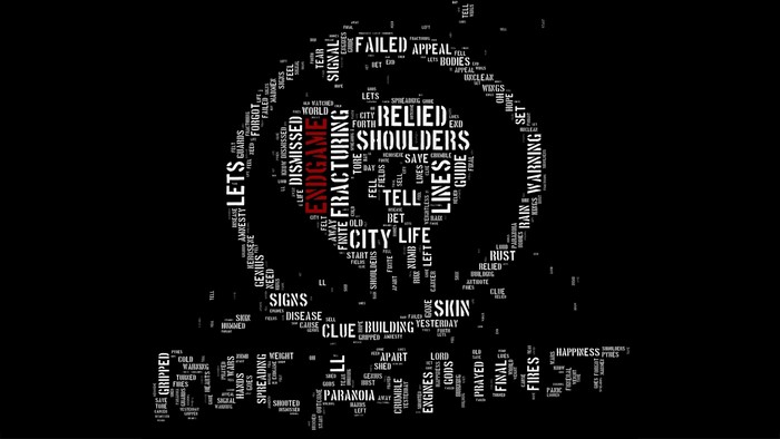 Endgame typography art