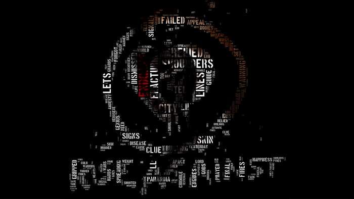 Rise Against album cover typography