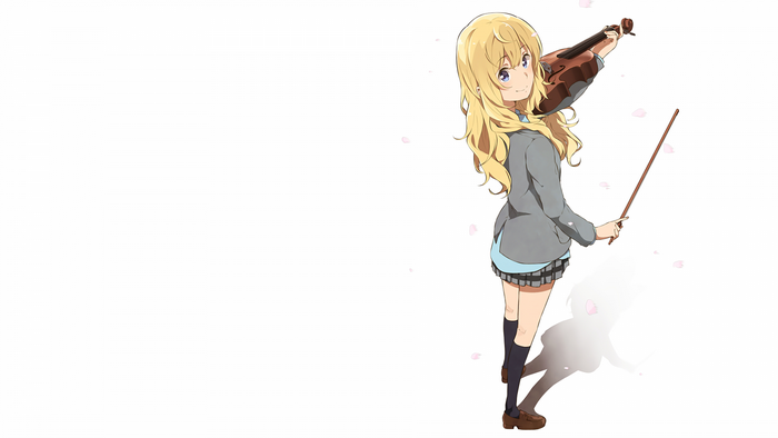 Kaori Miyazono from Shigatsu wa Kimi no Uso with a violin