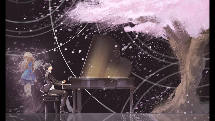 Kaori Miyazono and Kousei Arima from Shigatsu wa Kimi no Uso