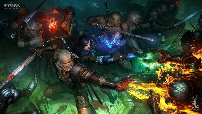 The Witcher 3 Wild Hunt characters in battle
