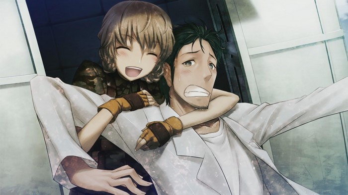 Kurisu Makise and Okabe Rintaro from Steins;Gate
