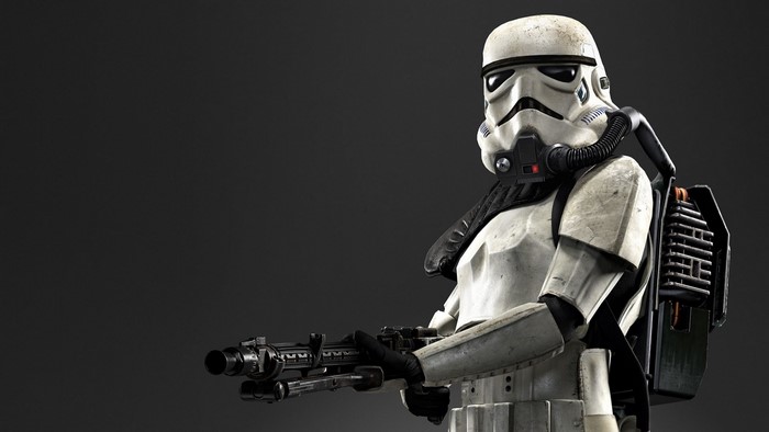 Stormtrooper with heavy weapon from Star Wars