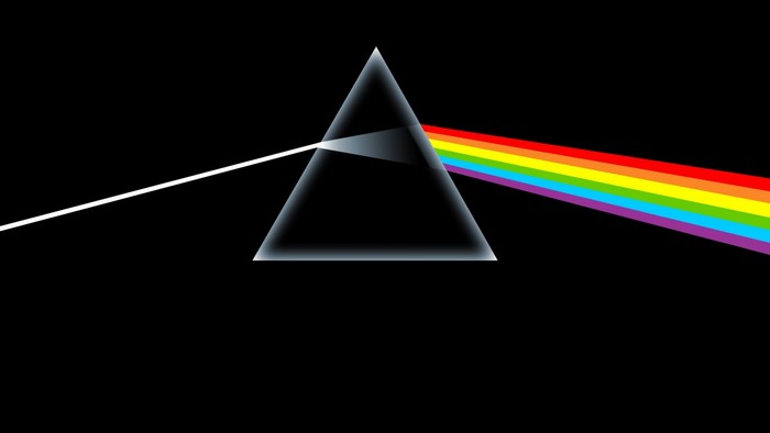 Pink Floyd's Dark Side of the Moon prism logo