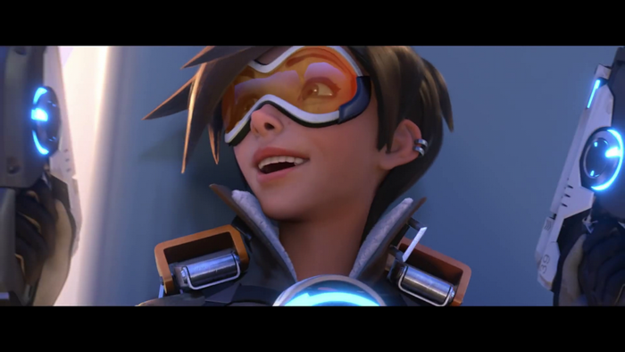 Tracer from Overwatch with blasters