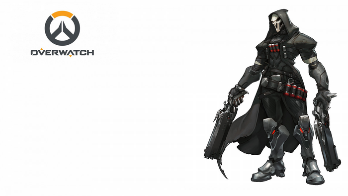 Reaper from Overwatch holding shotguns
