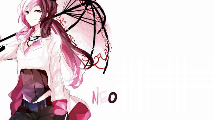 Neopolitan from RWBY holding an umbrella