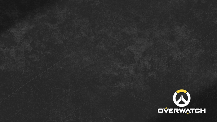 Overwatch logo on a dark textured background