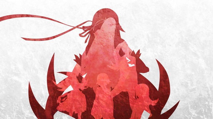 Monogatari Series Silhouette Illustration