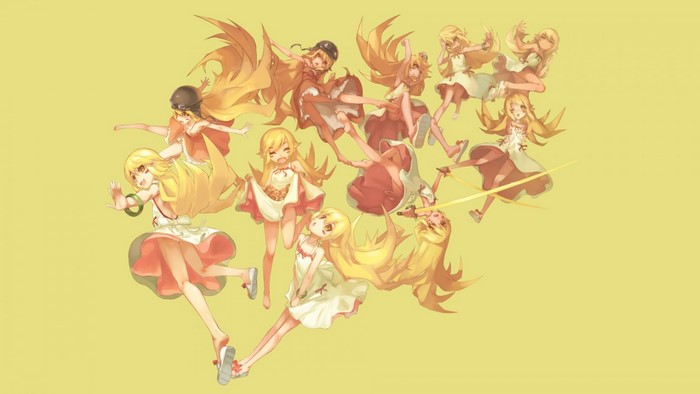 Oshino Shinobu from Monogatari Series illustration