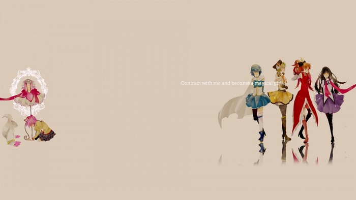 Magical girls from Mahou Shoujo Madoka Magica