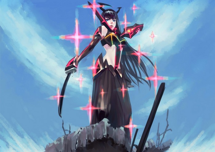 Satsuki Kiryuin from Kill la Kill with sword
