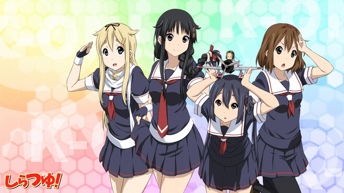 K-On! characters in sailor uniforms