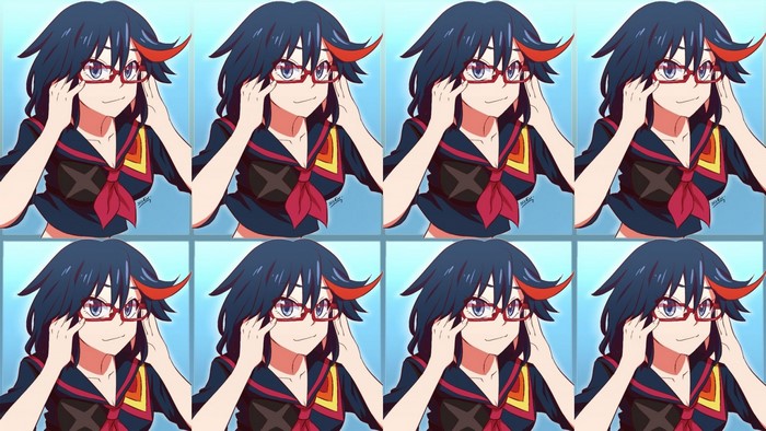 Matoi Ryuuko from Kill la Kill with glasses