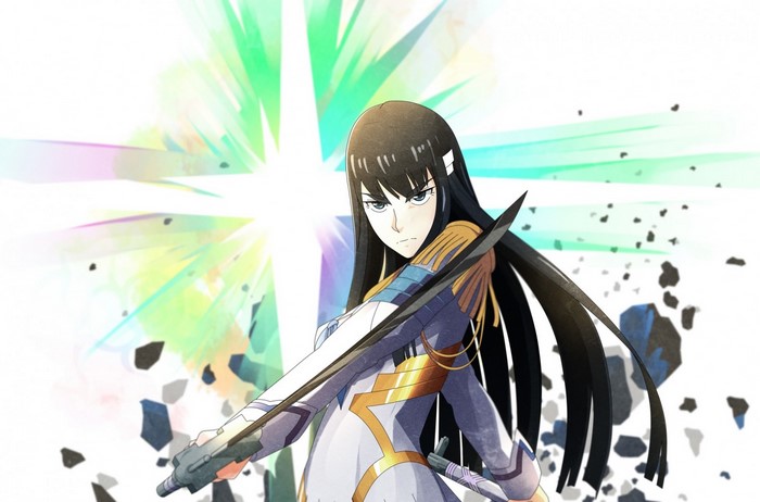Kiryuin Satsuki from Kill la Kill holding a sword