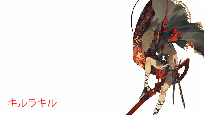 Kill la Kill character with swords