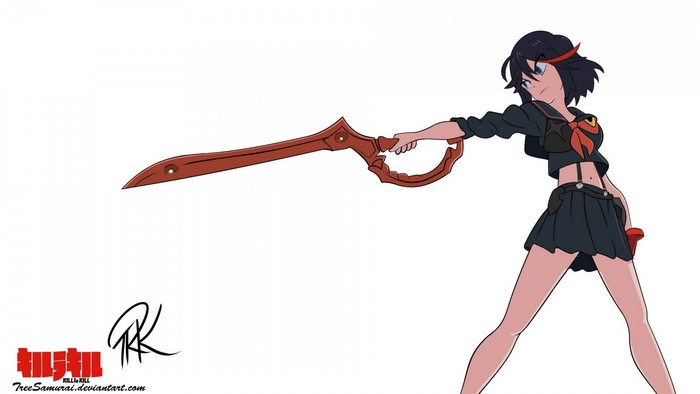 Ryuko Matoi from Kill la Kill with Scissor Blade