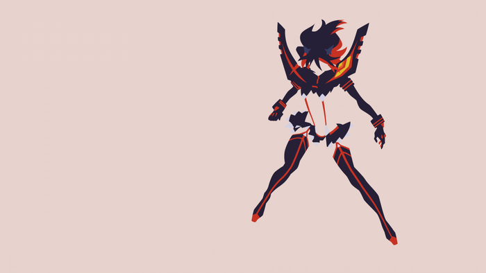 Ryuko Matoi from Kill la Kill in a stylized illustration
