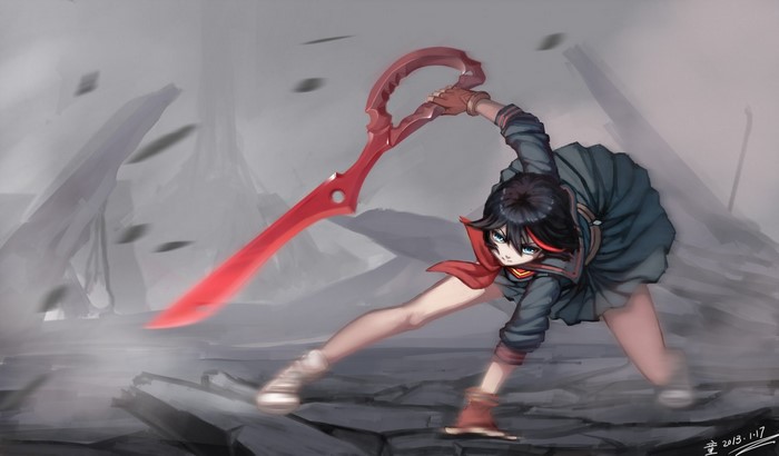 Ryuko Matoi from Kill la Kill with Scissor Blade