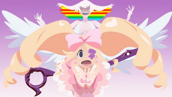 Harime Nui from Kill la Kill with wings and scissors