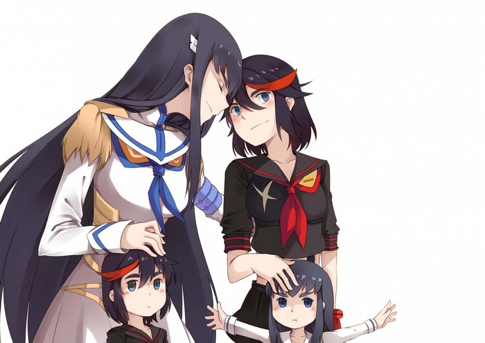 Kill la Kill: Ryuuko and Satsuki with Younger Characters