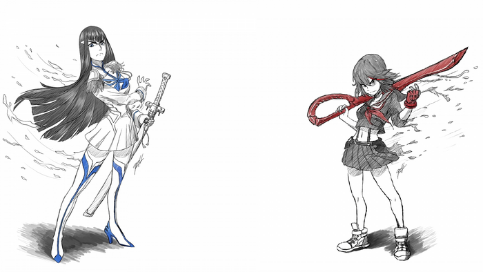 Kiryuin Satsuki and Matoi Ryuko from Kill la Kill