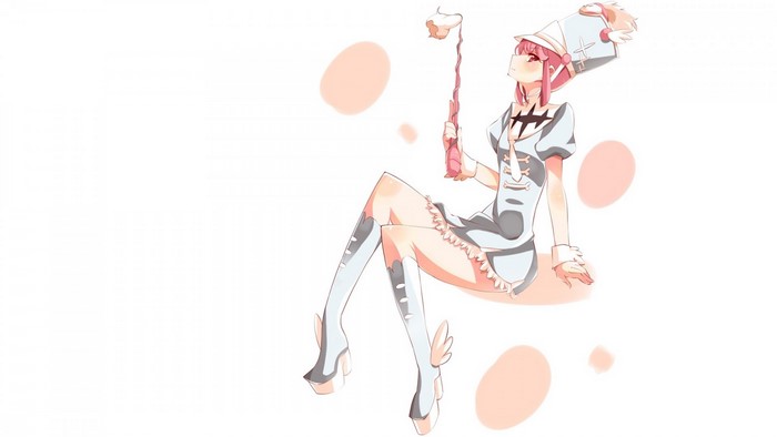 Jakuzure Nonon from Kill la Kill holding a baton