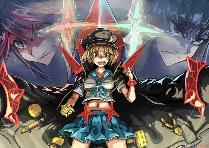Mako Mankanshoku and rivals from Kill la Kill