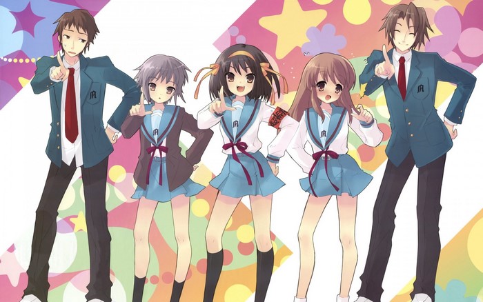 The Melancholy of Haruhi Suzumiya characters illustration