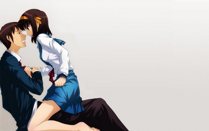 Kyon and Haruhi Suzumiya from The Melancholy of Haruhi Suzumiya