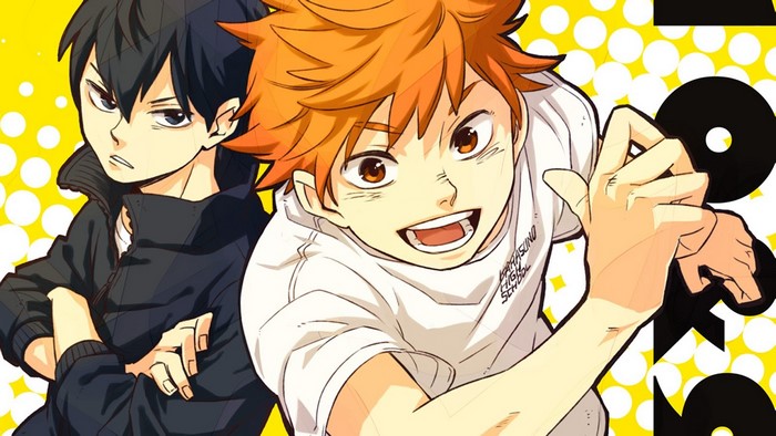 Shoyo Hinata and Tobio Kageyama from Haikyuu!!