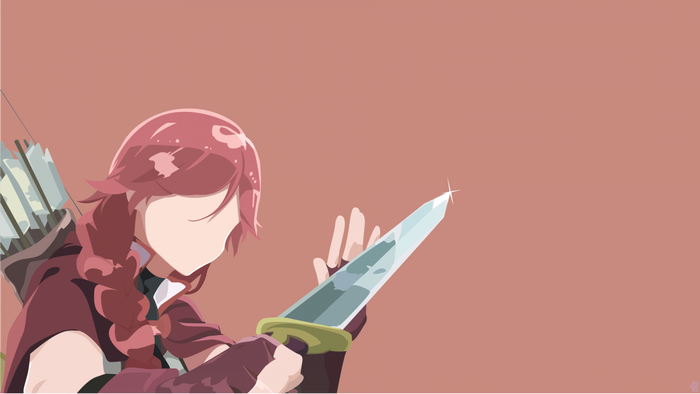 Yume from Hai to Gensou no Grimgar holding a dagger