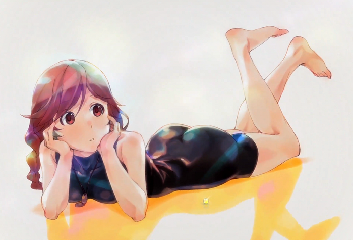 Yume from Hai to Gensou no Grimgar in a swimsuit