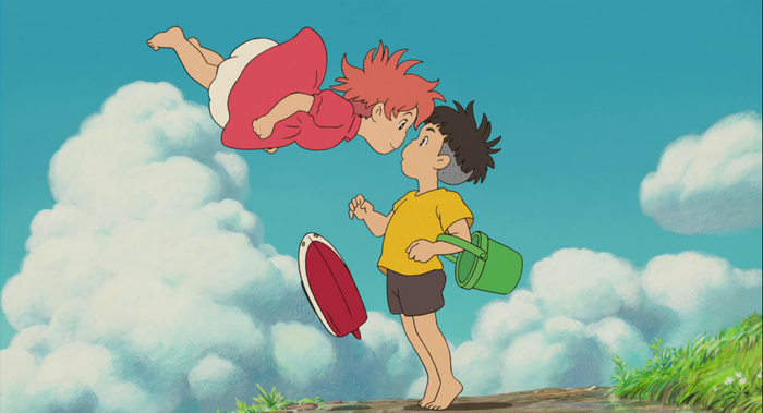 Ponyo and Sosuke from Ponyo on the Cliff by the Sea