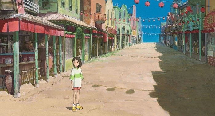 Spirited Away Empty Street Scene