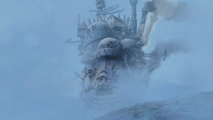Howl's Moving Castle in the Fog