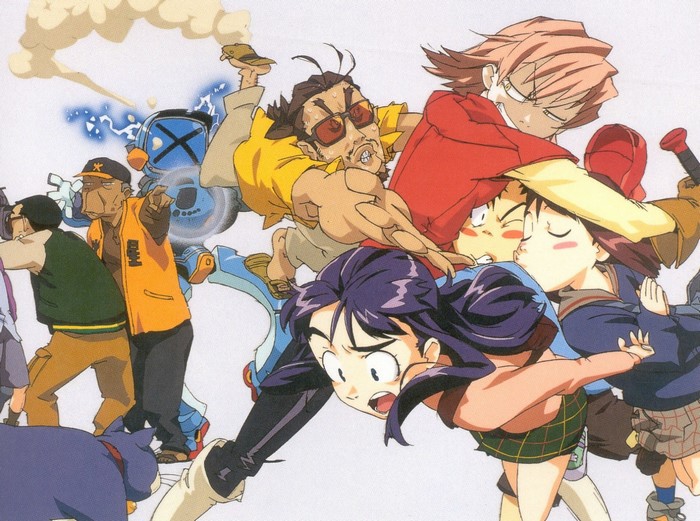 Group of characters from FLCL