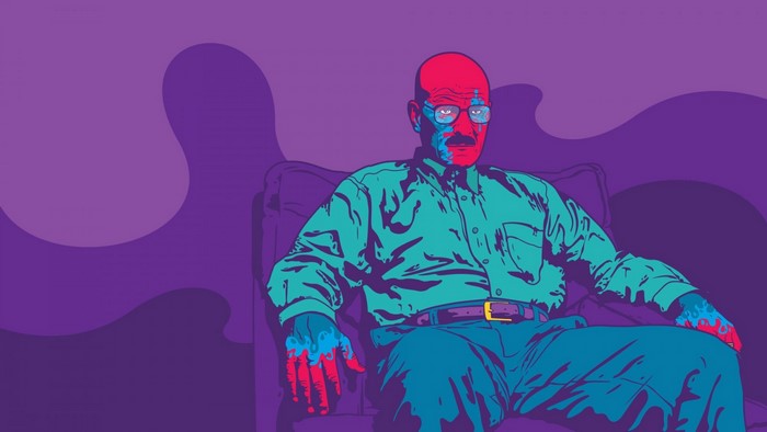 Walter White from Breaking Bad illustration