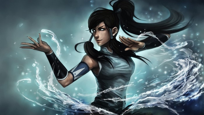 Korra from The Legend of Korra waterbending