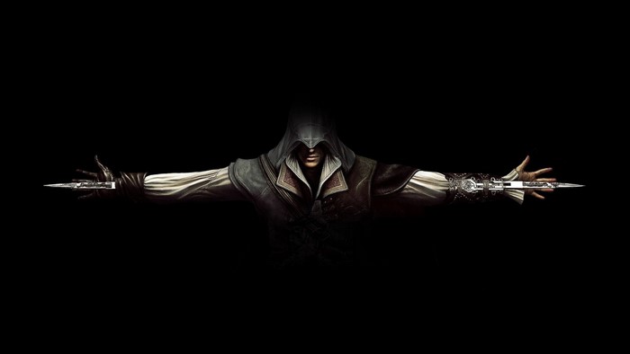 Ezio Auditore da Firenze from Assassins Creed with hidden blades