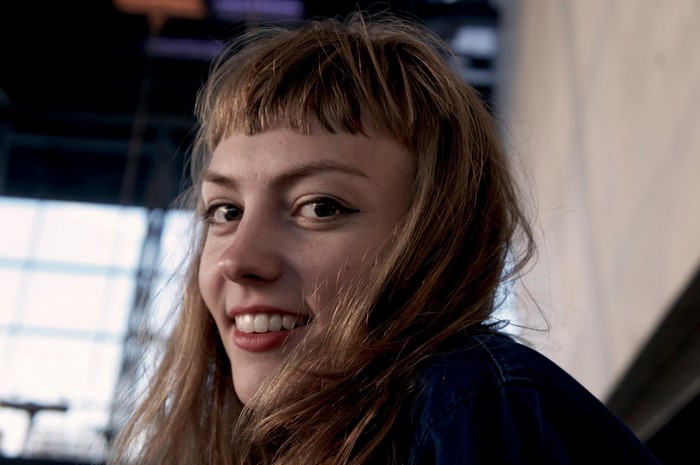 Angel Olsen smiling close up portrait