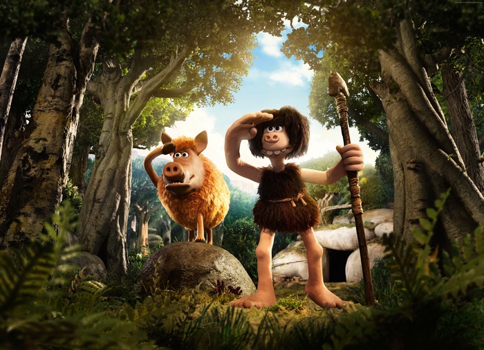 Dug and Hognob from Early Man in a forest